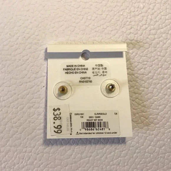 Kate Spade Bow Earrings NWT 🤩 - Picture 2 of 2